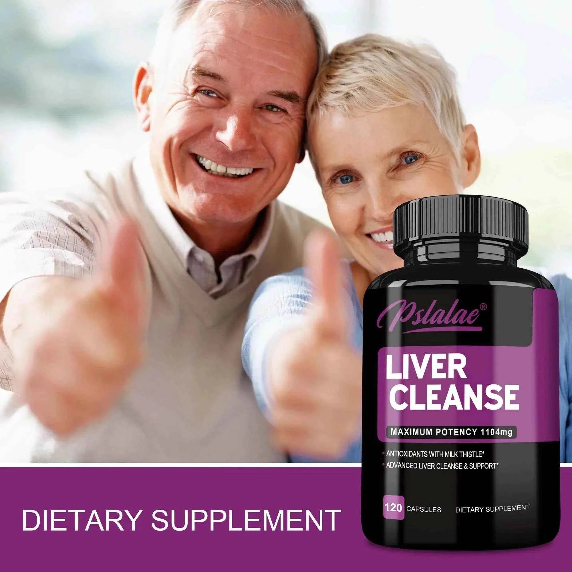 Liver Cleanse Detoxification Supplement - Complete Health Capsules with Artichoke, Berberine, Turmeric Herbs - 120 Capsules