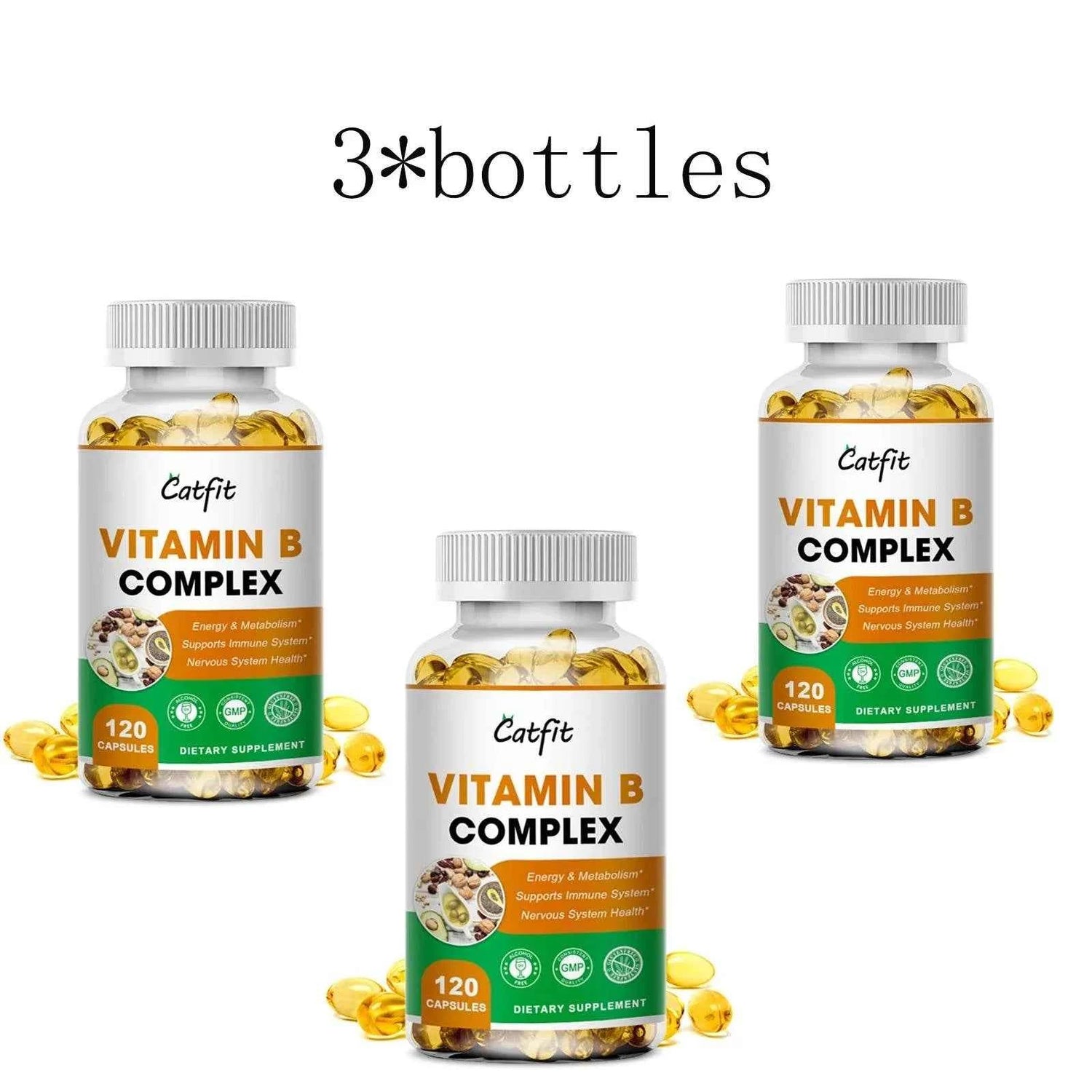 Vitamin B Complex Supplement, Supports Energy, Immune Health, Antioxidant Supplement