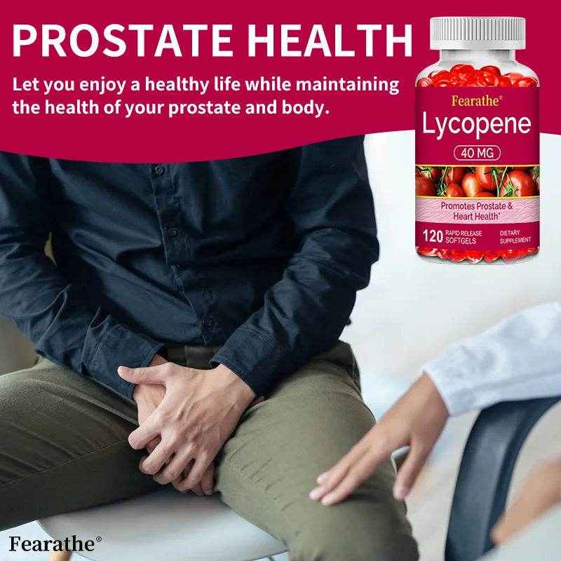 Lycopene 40 Mg Softgels - Promotes Prostate Health, Supports Heart Health, Helps Neutralize Harmful Free Radicals
