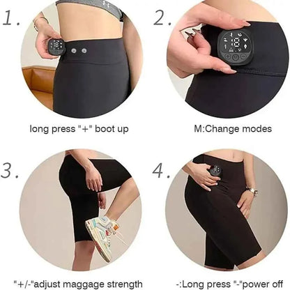 FitSculpt EMS™ High-Waist Yoga Shorts – Muscle Stimulator Butt Lifter with 8 Modes &amp; 19 Intensity Levels
