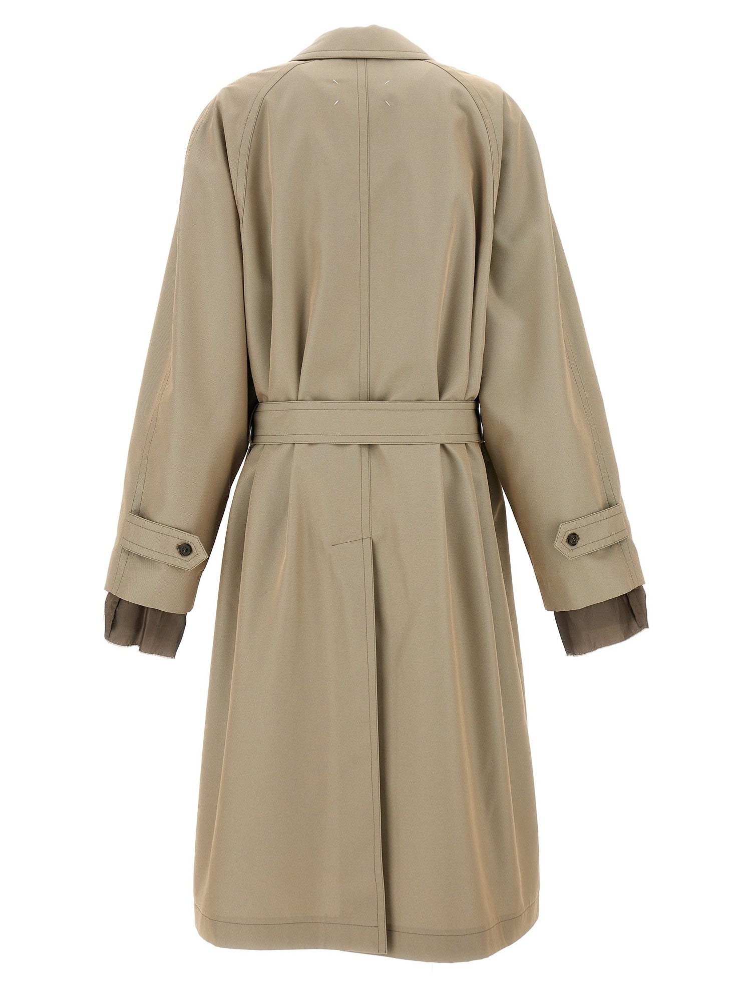 Maison Margiela Men Long Single-Breasted Trench Coat by Luosophy