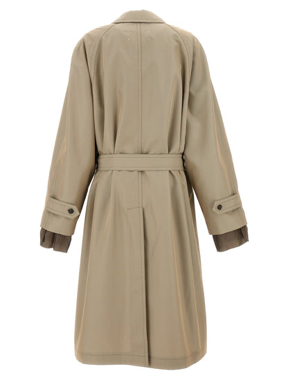 Maison Margiela Men Long Single-Breasted Trench Coat by Luosophy