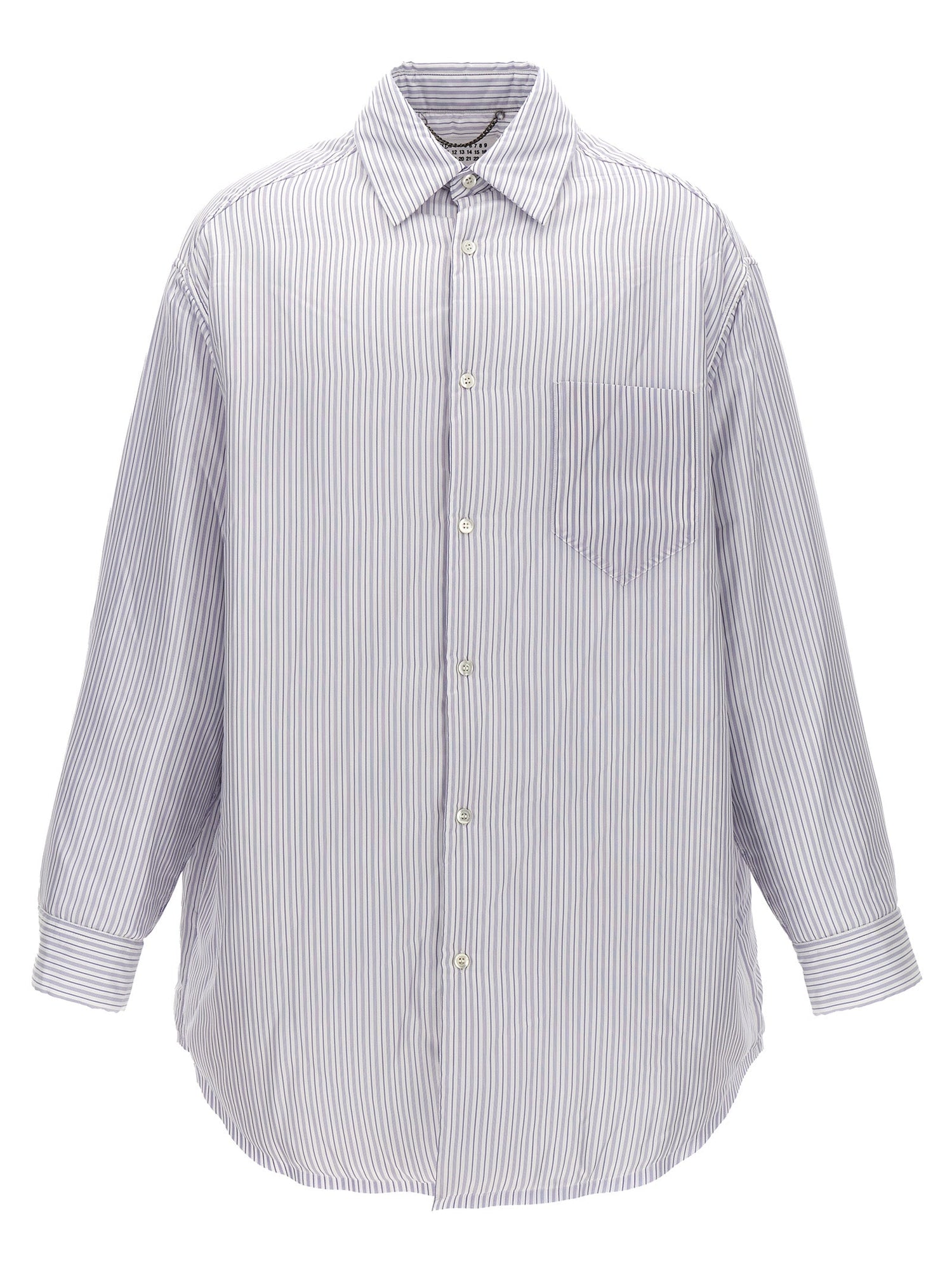 Maison Margiela Men Striped Shirt Jacket by Luosophy