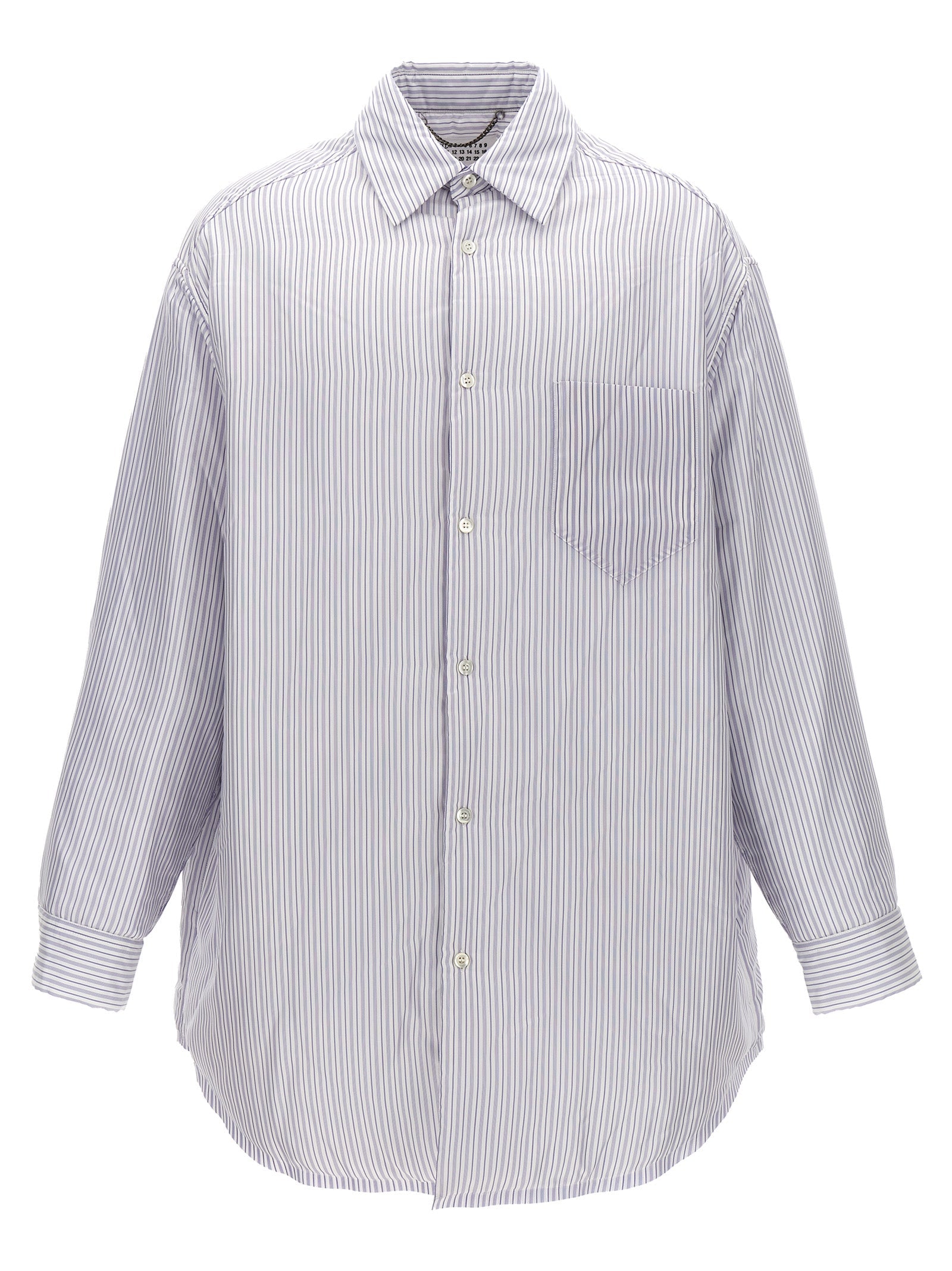 Maison Margiela Men Striped Shirt Jacket by Luosophy