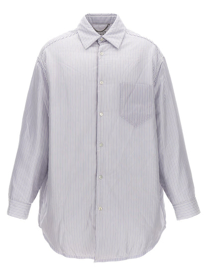 Maison Margiela Men Striped Shirt Jacket by Luosophy