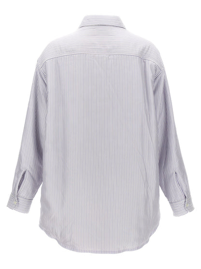 Maison Margiela Men Striped Shirt Jacket by Luosophy