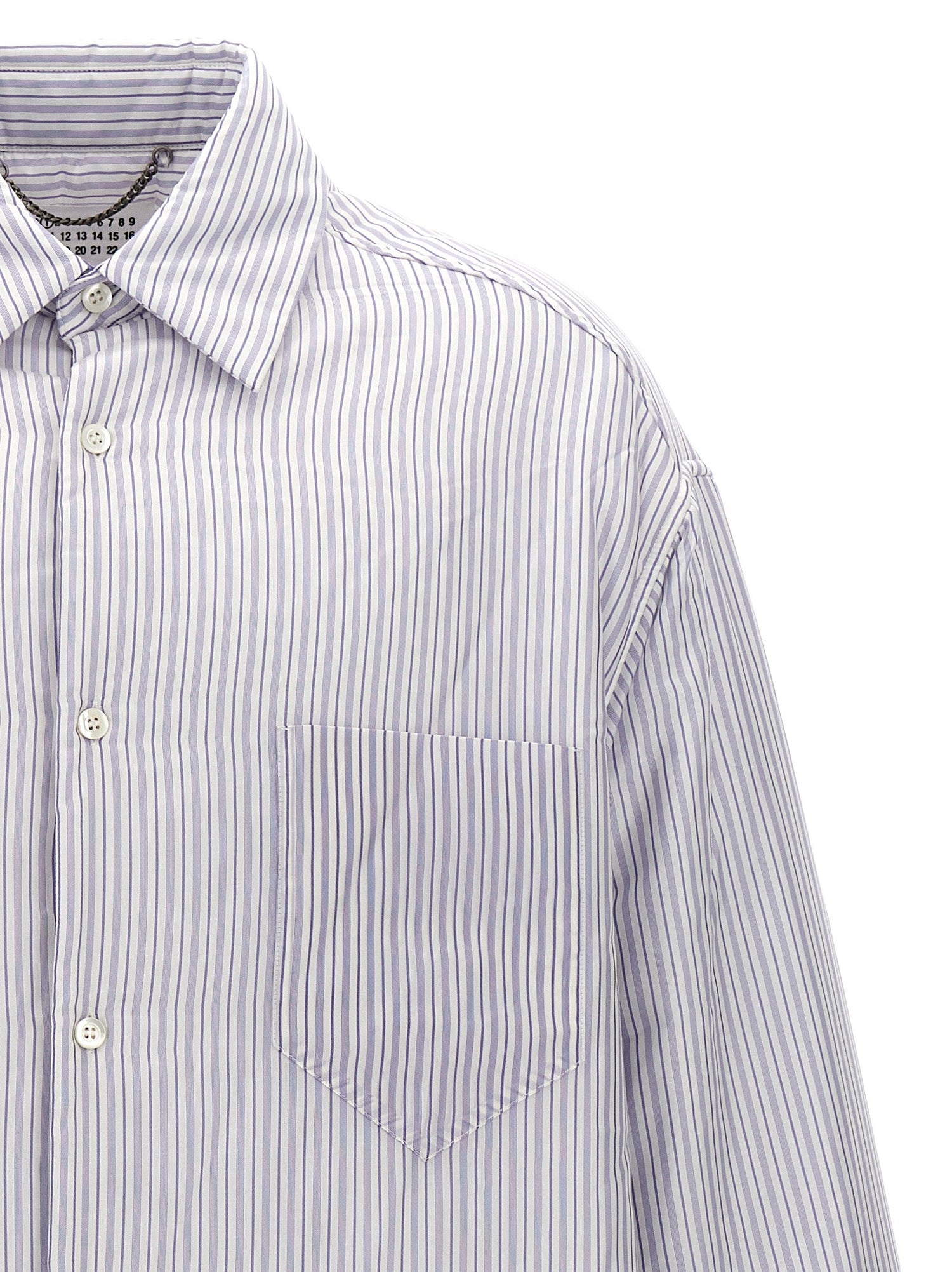 Maison Margiela Men Striped Shirt Jacket by Luosophy