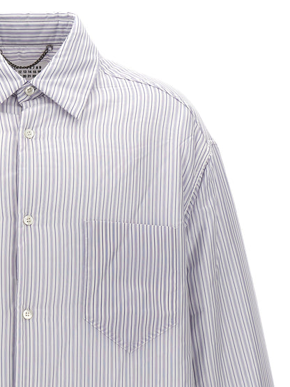 Maison Margiela Men Striped Shirt Jacket by Luosophy