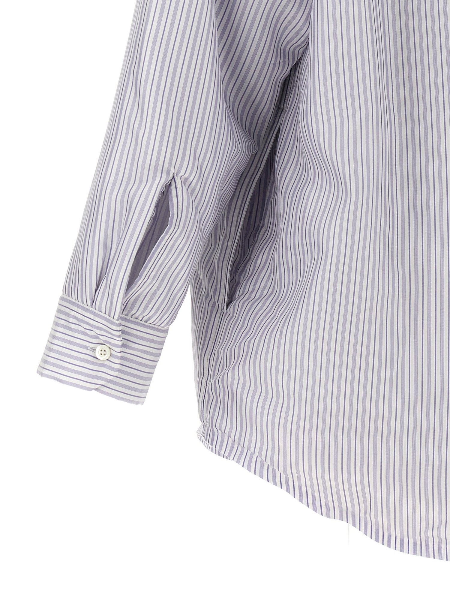 Maison Margiela Men Striped Shirt Jacket by Luosophy