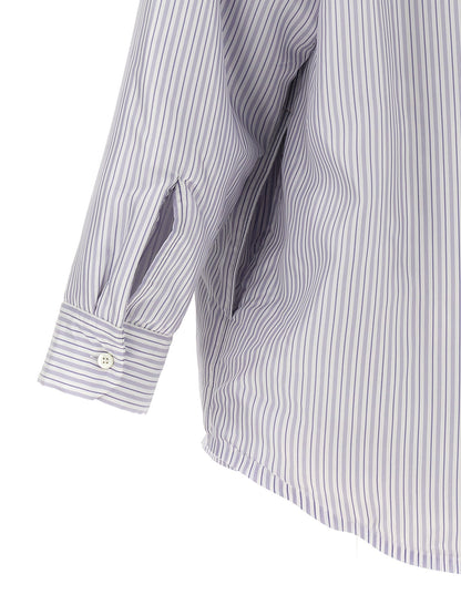Maison Margiela Men Striped Shirt Jacket by Luosophy