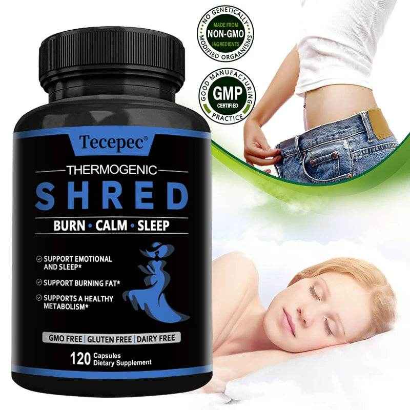 Fat Burner, Powerful Thermogenic Weight Loss, Relaxing Sleep, Metabolism Booster, Nighttime Appetite Suppressant, 120 Capsules