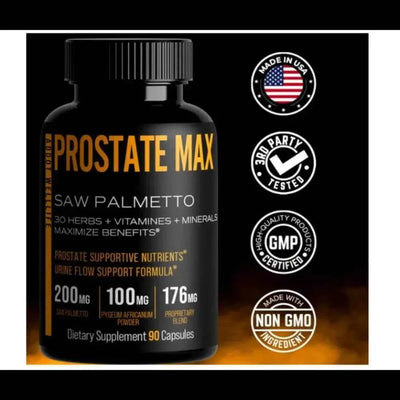 With Saw Palmetto and 30 Powerful Herbal Extracts, Minerals and Vitamins to Maximize Prostate Health, 90 Capsules