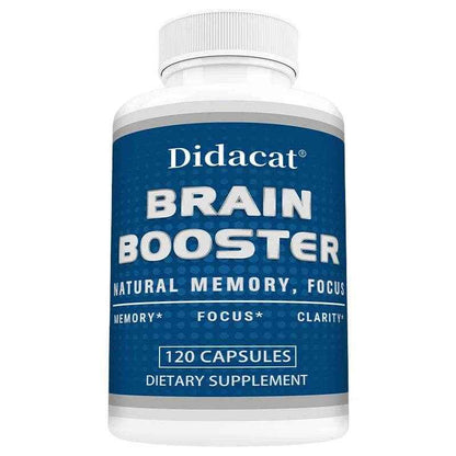 Didacat Brain Supplements - Helps with Memory, Clarity, Focus, Balanced Energy Levels, Supports Brain Health