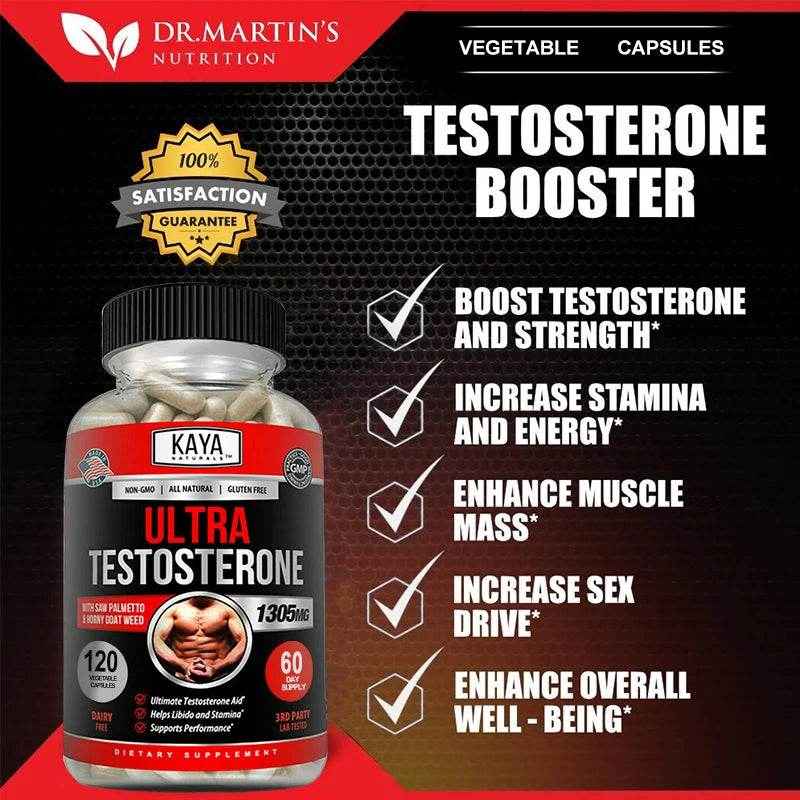 Male Muscle Booster - Natural Workout Supplement To Boost Energy, Endurance and Strength