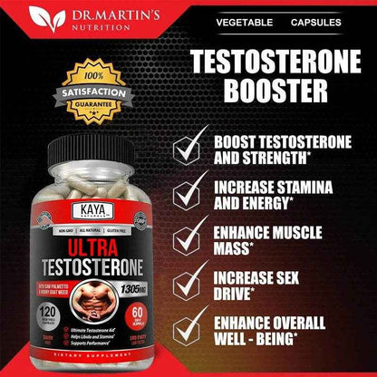 Male Muscle Booster - Natural Workout Supplement To Boost Energy, Endurance and Strength