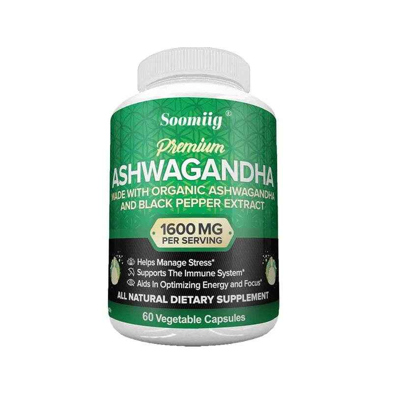 Organic Ashwagandha Veggie Capsules Purely organic energy support, stress relief, and enhanced sleep.