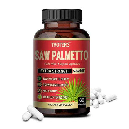 Saw Palmetto Extra Strength 5300mg Combined with Ashwagandha, Turmeric, Tribulus, Maca, Green Tea, Etc - Support Prostate Health