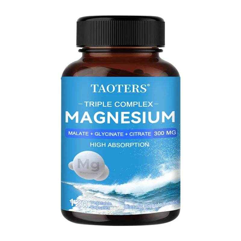 Magnesium Complex - 3-in-1 Formula with Malic Acid, Glycine and Citric Acid To Support Heart Health, Energy and Mood