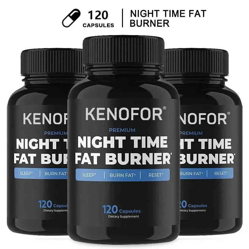 Night Time Fat Burner Supplement To Reduce Belly Fat - Helps Metabolic Cleansing, Sleep Aid Appetite Suppressant &amp; Fat Burner