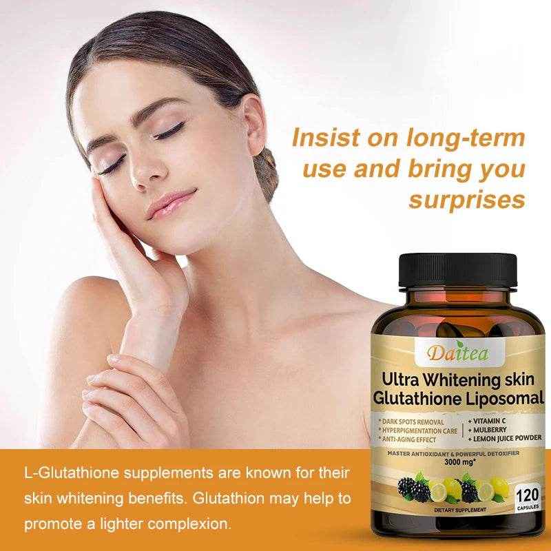 Collagen Glutathione Capsules - Powerful Antioxidants That Help with Immune Function, Boost Metabolism, Repair and Cleanse