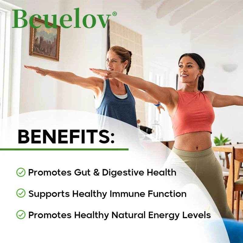 Bcuelov Vegetable and Fruit Supplement -1350 Mg - Supports Immune, Digestion, Detoxification - 120 Capsules