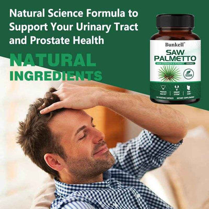 Saw Palmetto Supplement 500mg – Anti-Aging Hair Vitamins To Help with Hair Care, Support Urinary Tract and Prostate Health