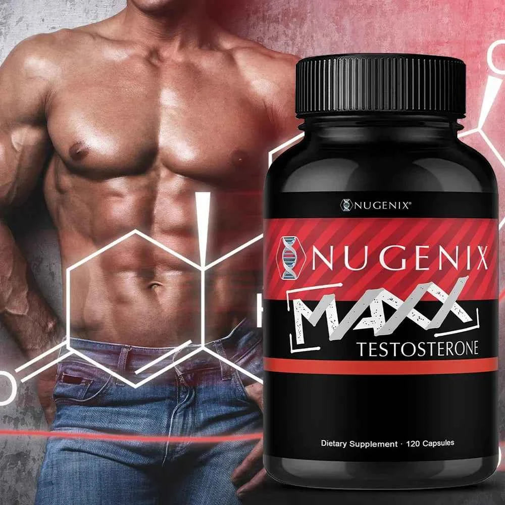 Nugenix Maxx - Male Performance, Endurance, Muscle, Hormone Boosting Formula, 120 Capsules