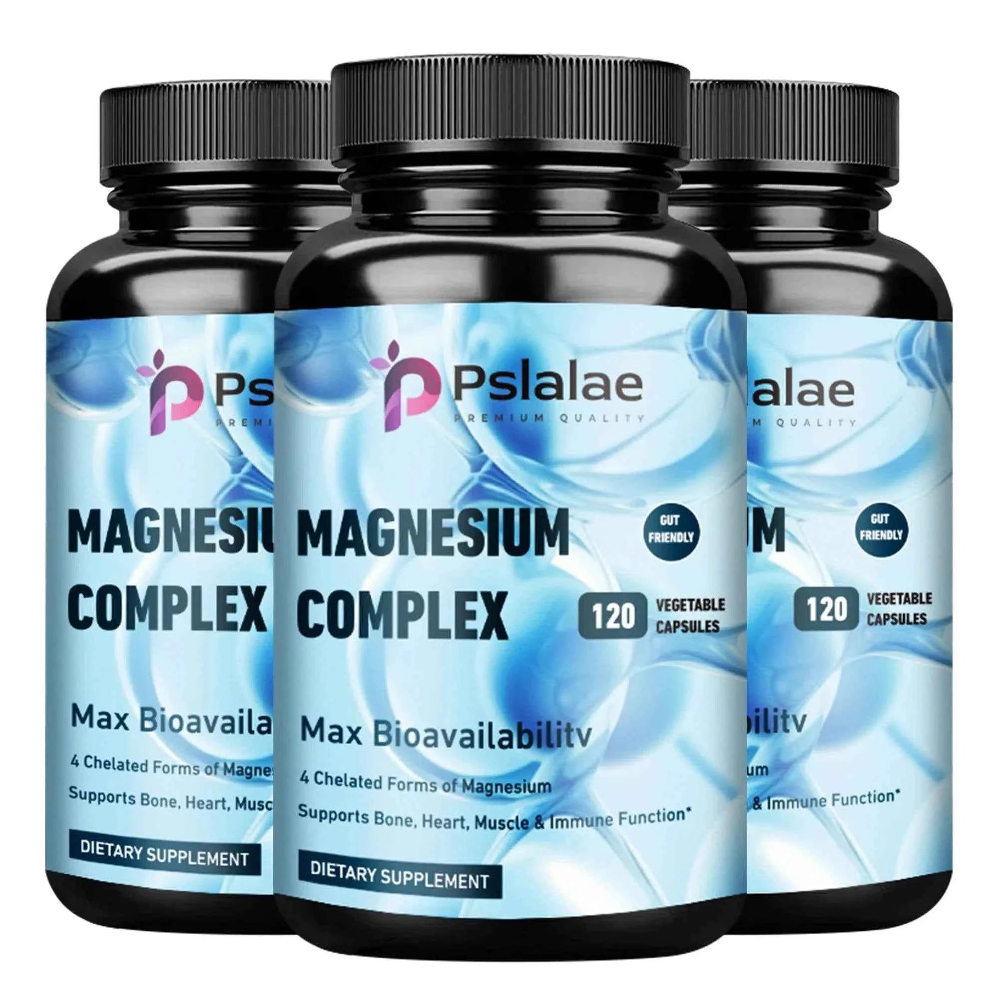 Magnesium Complex - Supports Deep Sleep, Promotes Muscle Growth, Bone, Brain, Heart Health - 120 Capsules