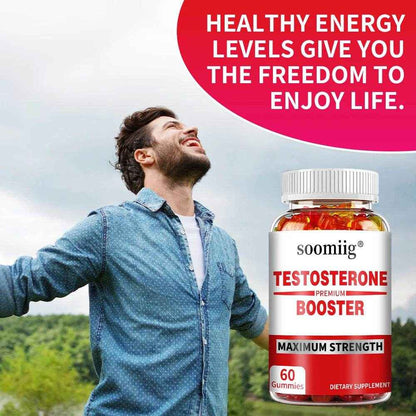 Natural Energy Gummies for Men - Contains Maca Root and Ashwagandha Extracts To Support Energy and Endurance