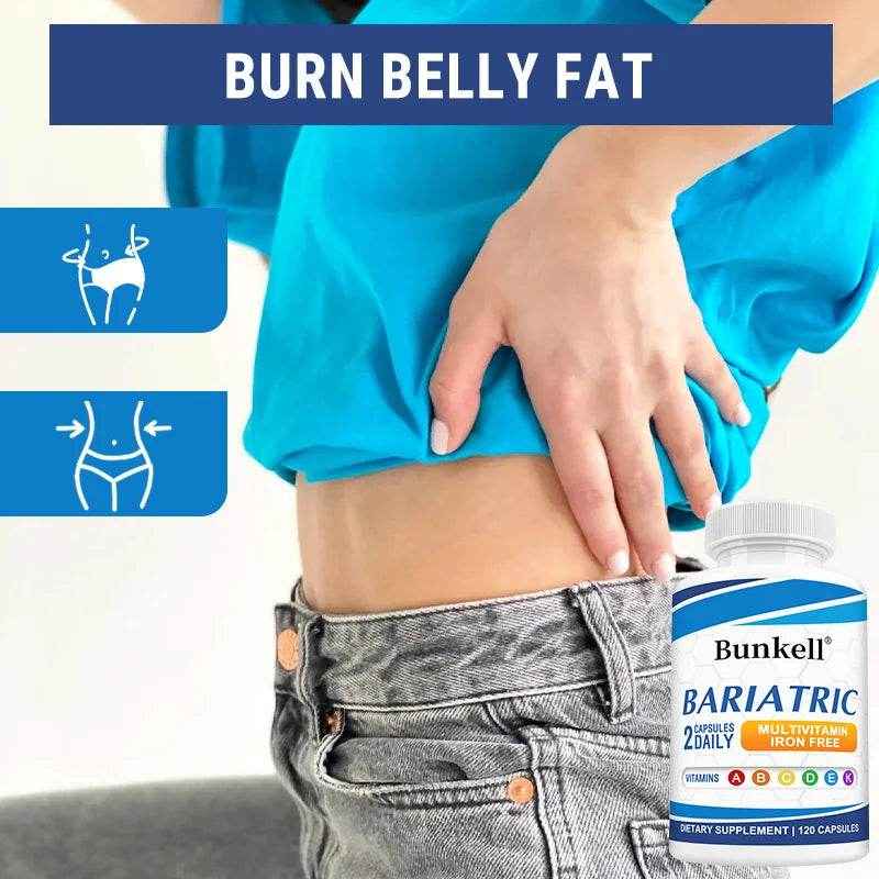 Multivitamin with Iron - Weight Management Supplement, Fat Burning &amp; Metabolism, Vitamin &amp; Mineral Supplement, 120 Capsules