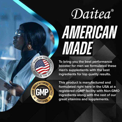 Natural Endurance and Strength Supplement for Men, Energy and Vitality, Fast Recovery, Non-GMO, Gluten-Free