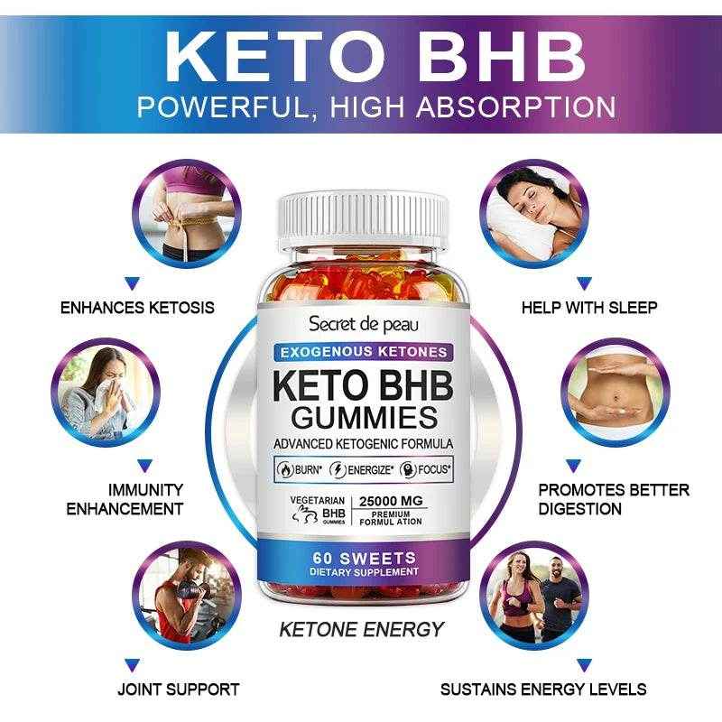 Keto ACV Gummies Advanced Weight Loss - for Women and Men - Apple Cider Vinegar Supplement - Detox &amp; Cleanse, Digestion