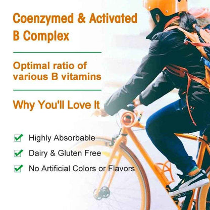 Vitamin B Complex Supplement, Supports Energy, Immune Health, Antioxidant Supplement