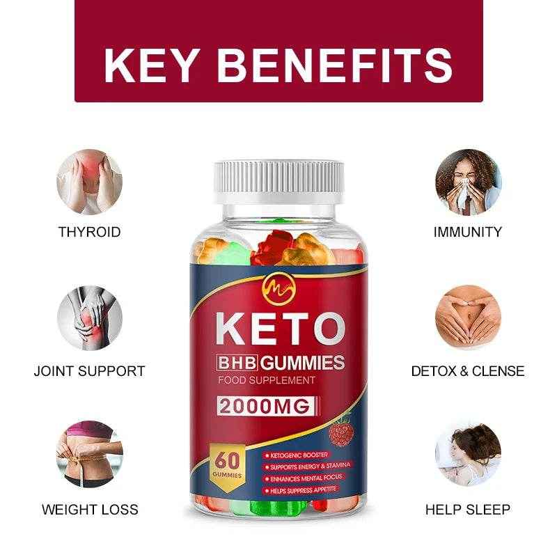 Keto Acv Gummies Help For Weight Loss Keto Gummy Supplement For Women And Men - Cleanse - Detox - Apple Cider Vinegar