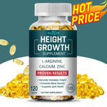 Height Growth Supplement - with Calcium, Vitamin D3 To Support Joint Health, Bone Strengthening and Growth - 120 Capsules