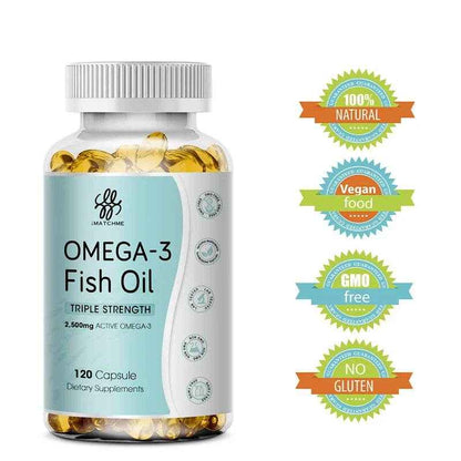 3600mg Triple Strength Omega 3  Fish Oil Supplement Rich EPA &amp; DHA, Omega 3 Supplements for Heart, Brain &amp; Immune Support