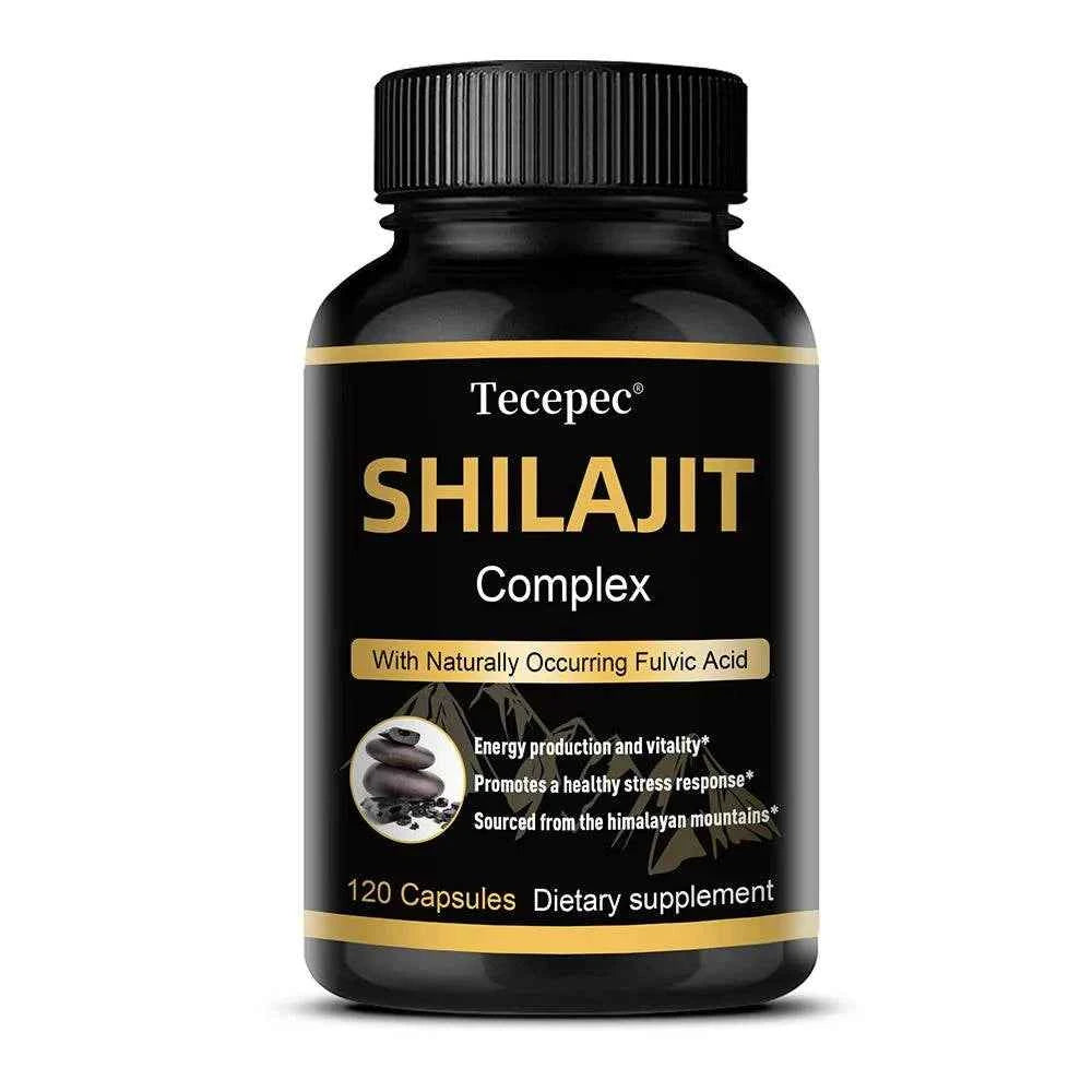 Shilajit Capsules - Rich in Trace Minerals, Natural Fulvic Acid, Helps Brain Thinking and Memory, Immunity, Metabolism