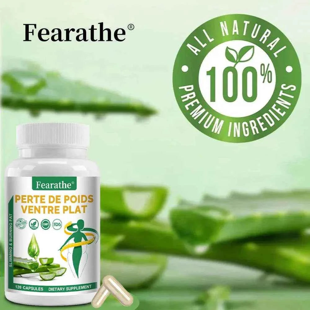 Aloe Vera Extract Capsules, Detox Cleansing and Digestive Support, Promote Gut Health, 120 Capsules