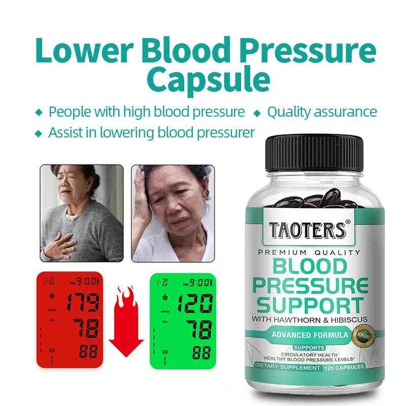 Premium blood pressure supplement for cardiovascular and heart health, helping balance blood pressure and improve blood flow