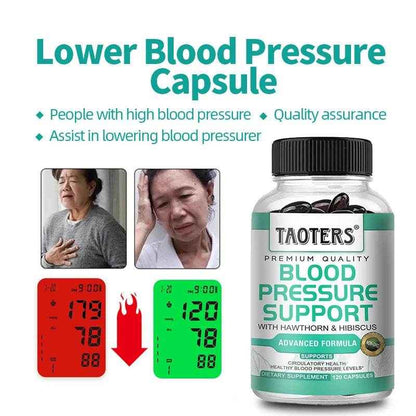Premium blood pressure supplement for cardiovascular and heart health, helping balance blood pressure and improve blood flow