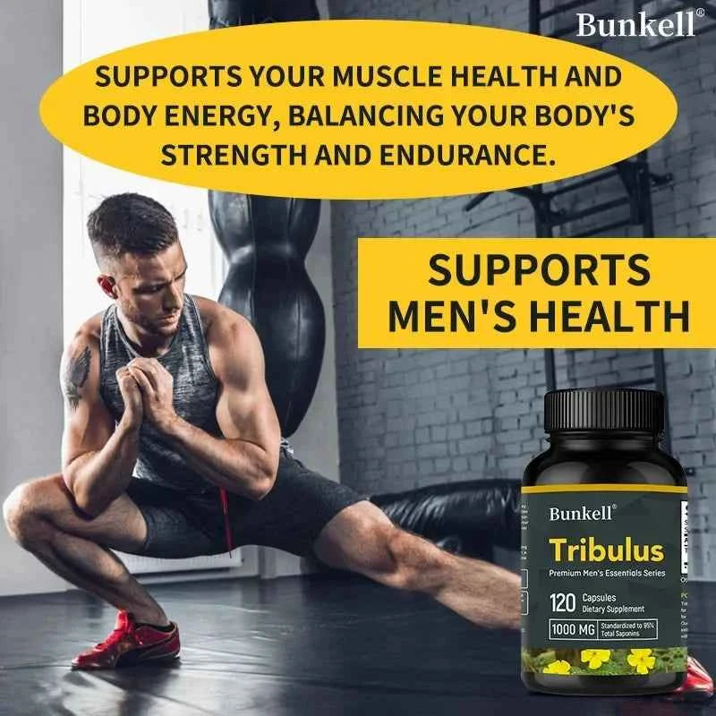 Tribulus Extract 1000 Mg Supplement To Support Muscle Health and Body Energy, Balance Body Strength and Endurance