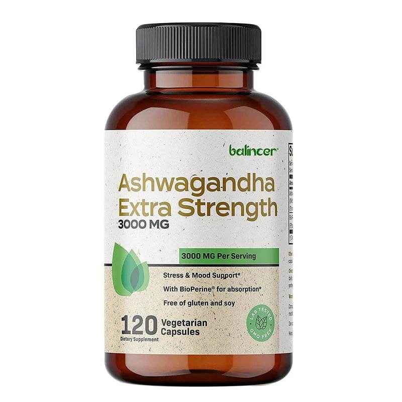 Balincer Ashwagandha Capsules | Ashwagandha Extract Supplement | Boost Energy, Relieve Stress, Support Mood &amp; Focus