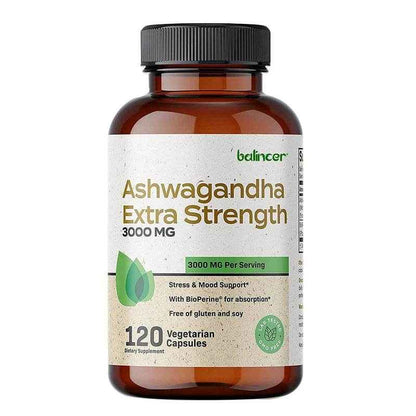 Balincer Ashwagandha Capsules | Ashwagandha Extract Supplement | Boost Energy, Relieve Stress, Support Mood &amp; Focus