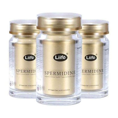 Liife Spermidine+NAD-60 capsules to support young cells,energy and antioxidants,regulate cholesterol and improve memory,From USA