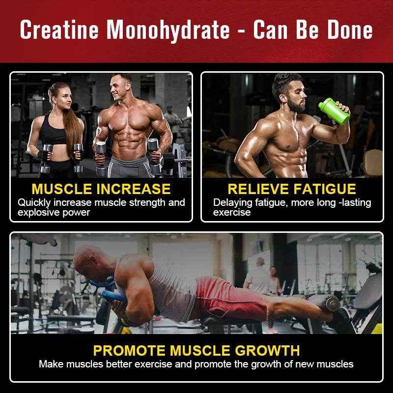 Creatine Monohydrate , Pre-workout Creatine To Help Build Muscle, Enhance Energy and Performance