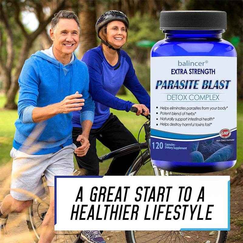 Ntibacterial PARASITE BLAST, Removes All Body Parasites, Natural Gut Health, Cleans Colon Detox + Cleanse, Liver Immunity