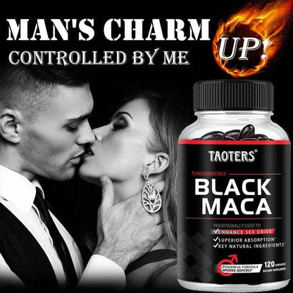 Black Maca Capsules - Improves Endurance and Performance - Mood and Immune Support, Builds Muscle