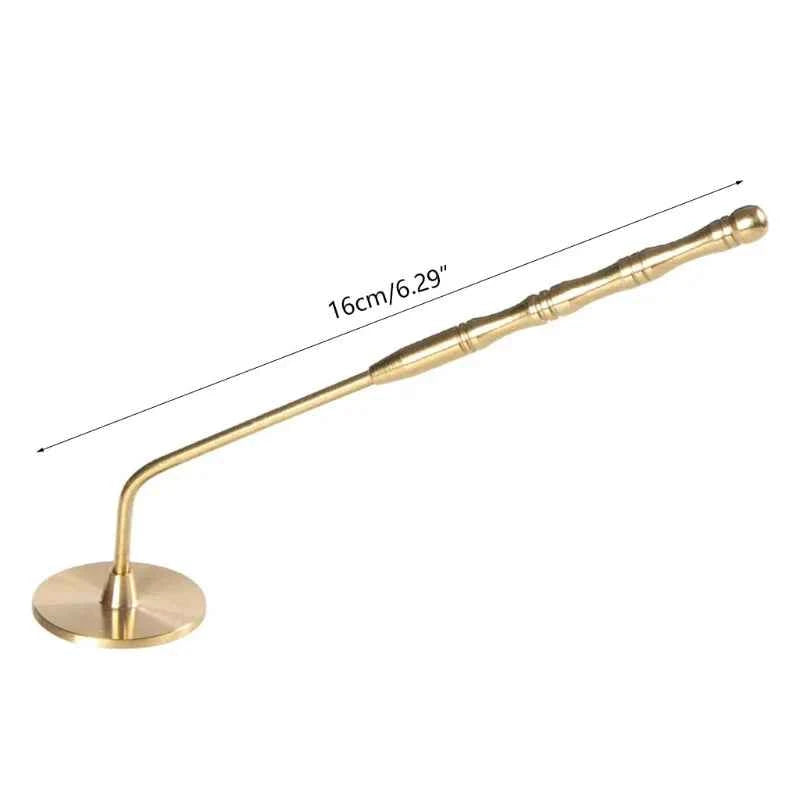 Brass Incense Press with Long Handle