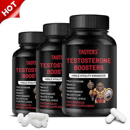 Taoters Male Vitality Booster - with Vitamins and Minerals - Supports Muscle, Energy, Performance, Blood Flow