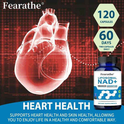 VIVALIFER Liposomal NAD+ Supplement for Super Absorption, Anti-Aging, Energy and DNA Repair, Brain Function